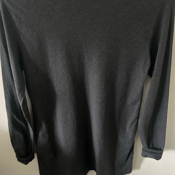 Chic Dark Gray Long Sleeve Top - Picture 1 of 9